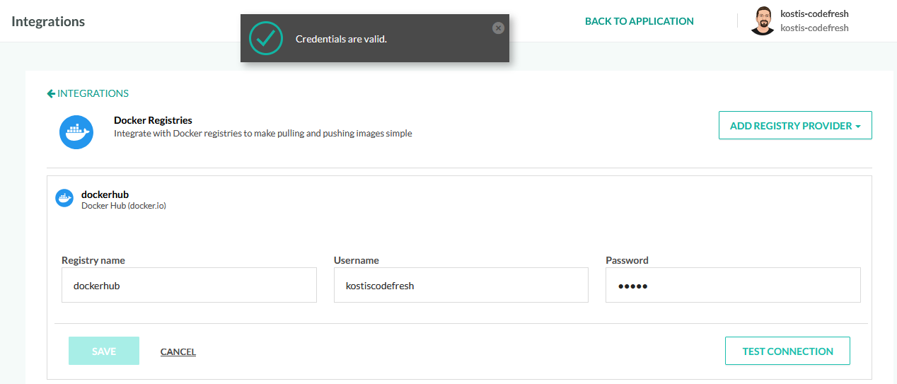 Registry integration